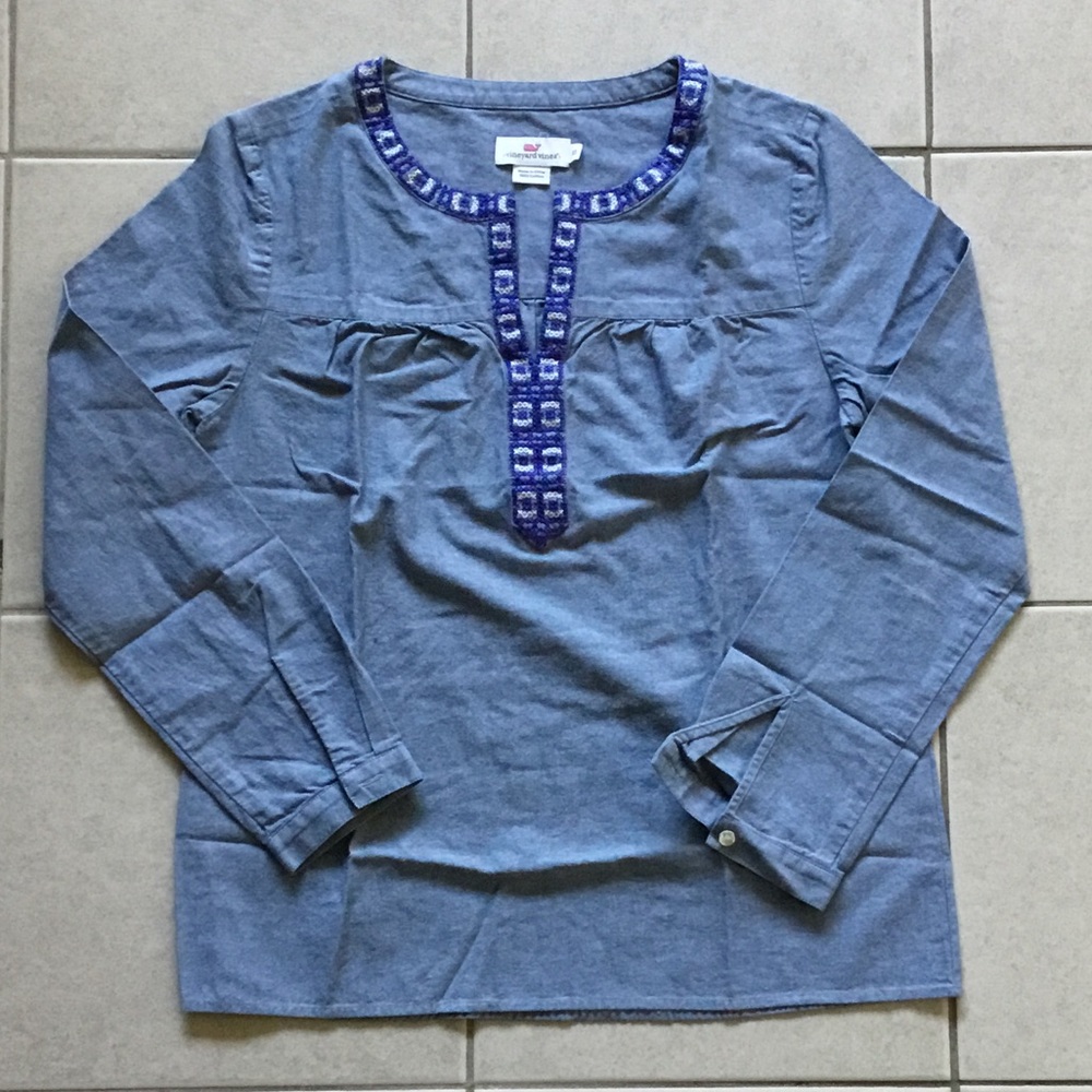 Womens Vineyard Vines Tunic Shirt Pullover XS